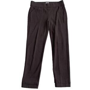 Duluth Trading NoGA Natural Relaxed Leg Pant Women Medium Brown Pull On Stretch